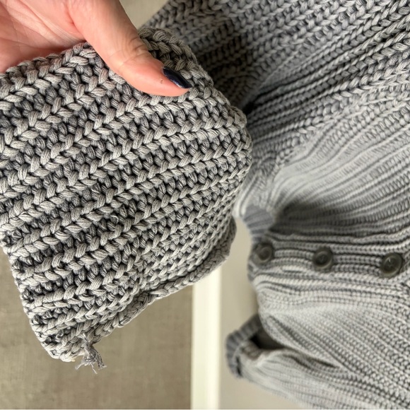 Free People Sweet Nothing Gray Knit Cardigan - Picture 6 of 7